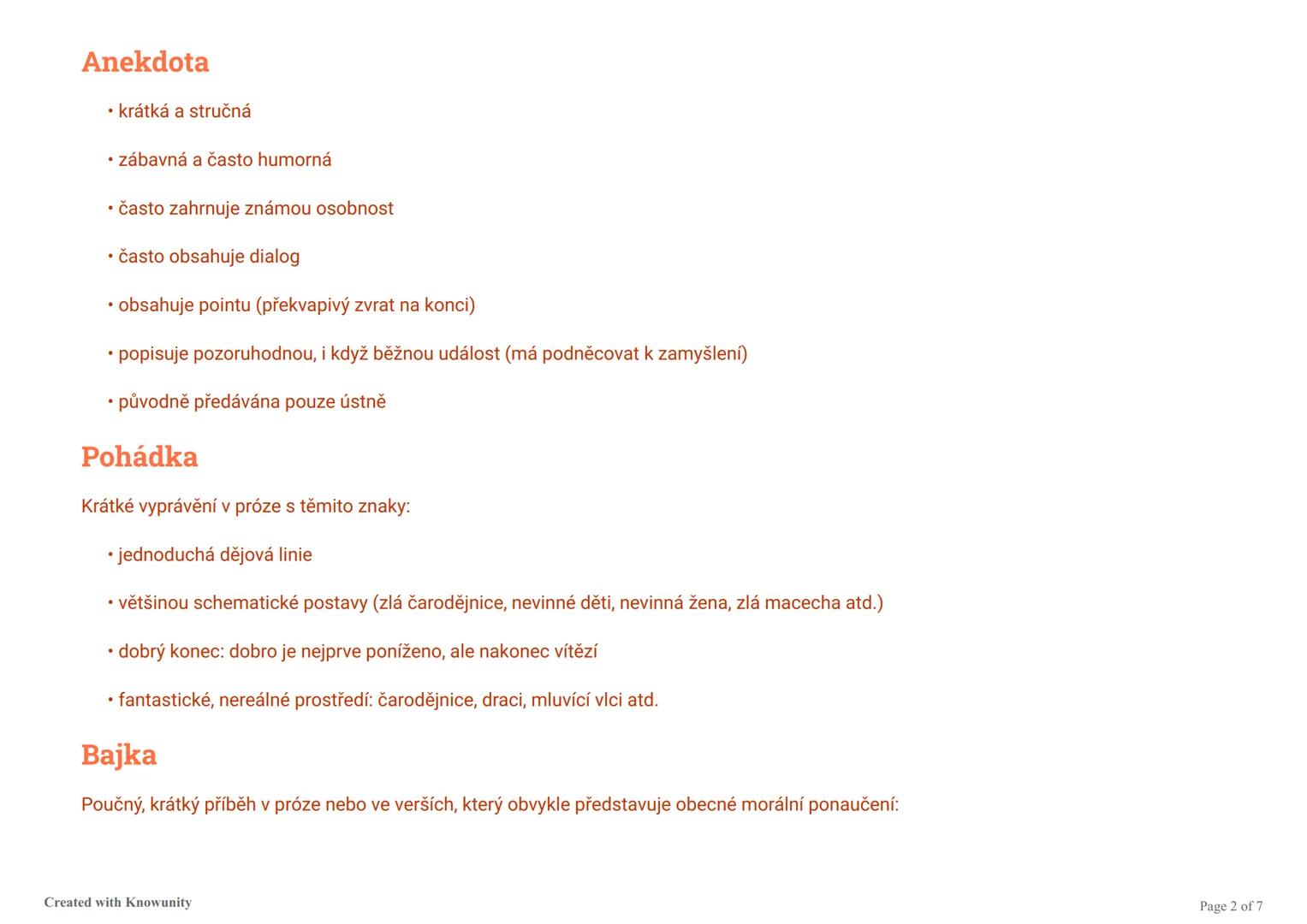 Charakteristiky literárních žánrů
Přehledový list o literárních žánrech a jejich hlavních znacích.
Literární žánry a jejich charakteristiky