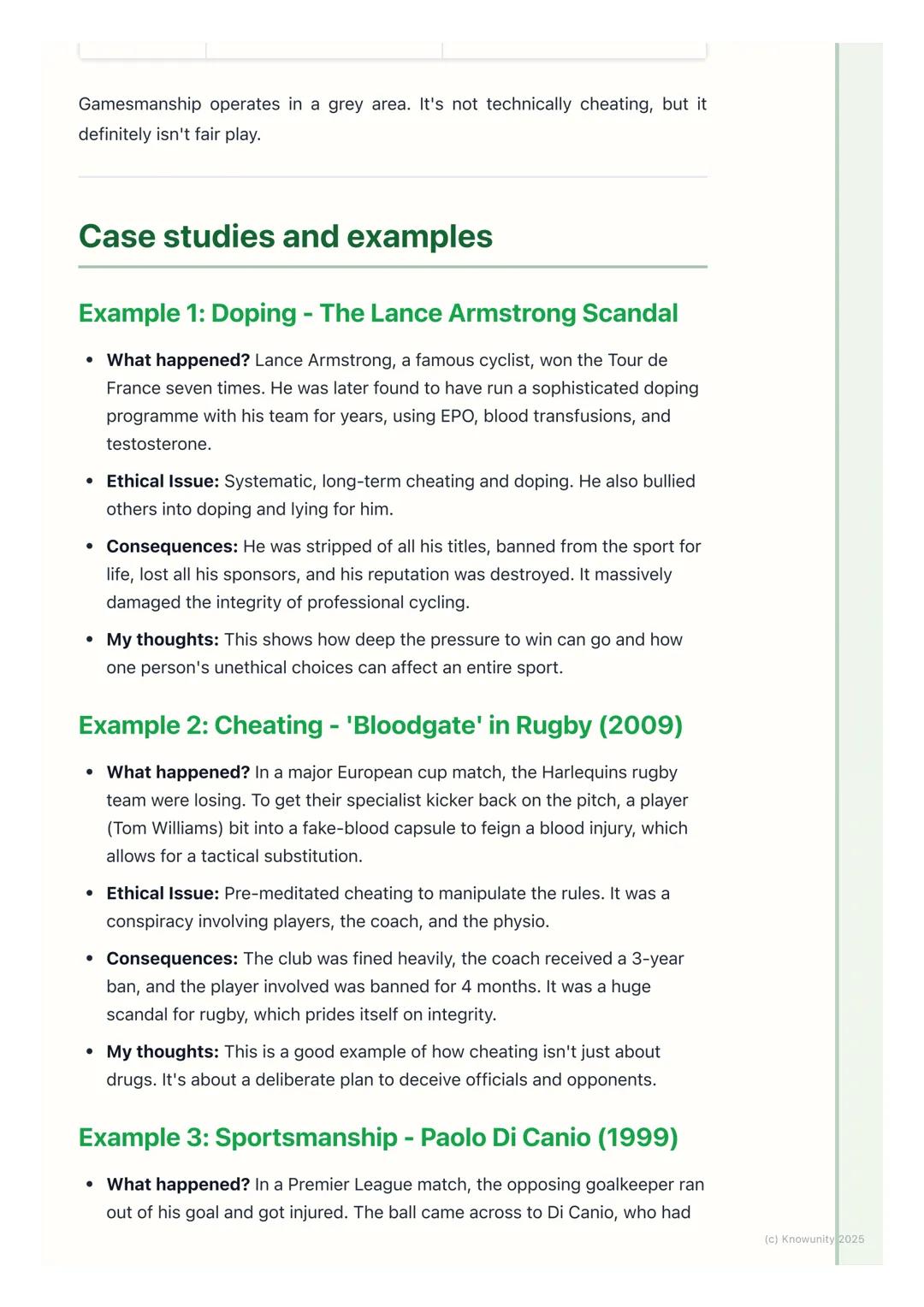 # Ethics and Fair Play
## An introduction to ethics and fair play
Ethics in sport is all about the moral principles that guide our behavio