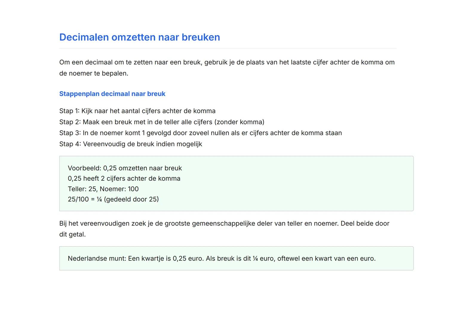 Breuken, decimalen en procenten omrekenen
Rekenen voor groep 8
Leer hoe je breuken, decimalen en procenten omrekent naar elkaar
Rekenen Gra