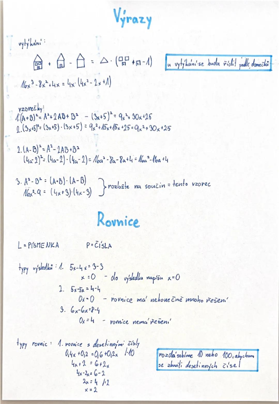 --- OCR Start ---
2. rovnice se zlomky a závorkami
$\frac{3x+5}{6}-\frac{1}{3}\cdot(x+2)=2-\frac{4x+5}{4}$ $\cdot 12$ nikdy neroznásobujeme