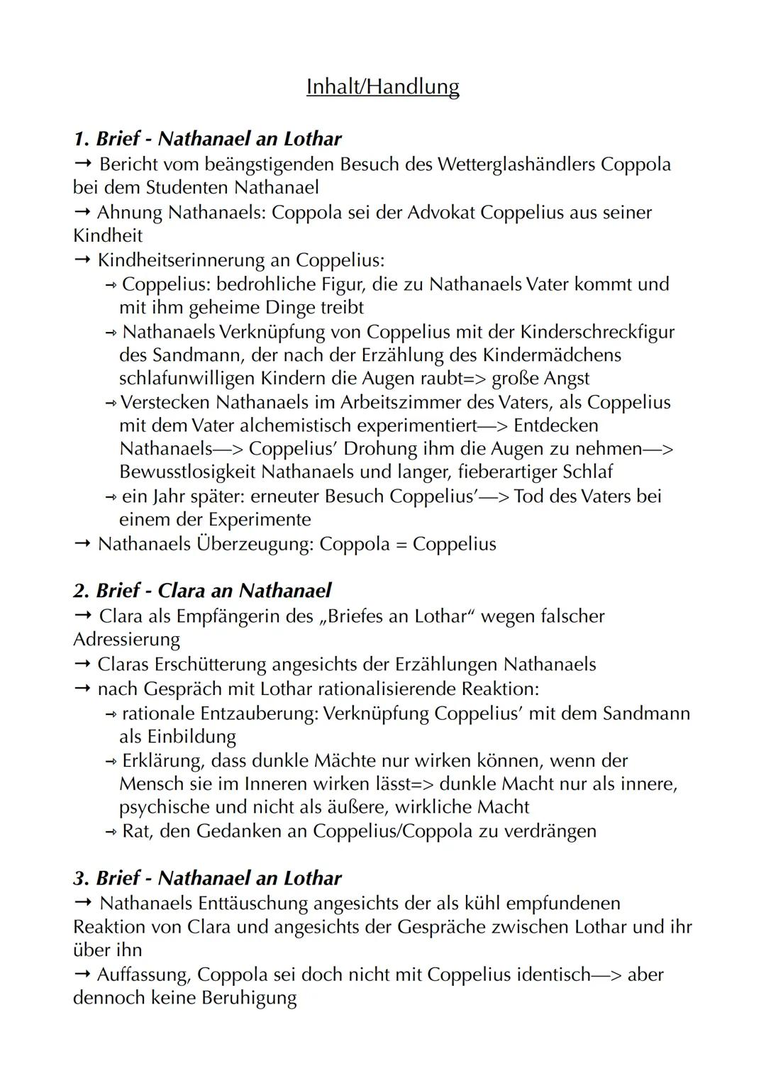 # Der Sandmann
Autor: Ε.Τ.Α. Hoffmann (Ernst Theodor Amadeus Hoffmann)
Jahr: 1816
Textsorte: Erzählung=> Novelle
Protagonisten: Nathanael,