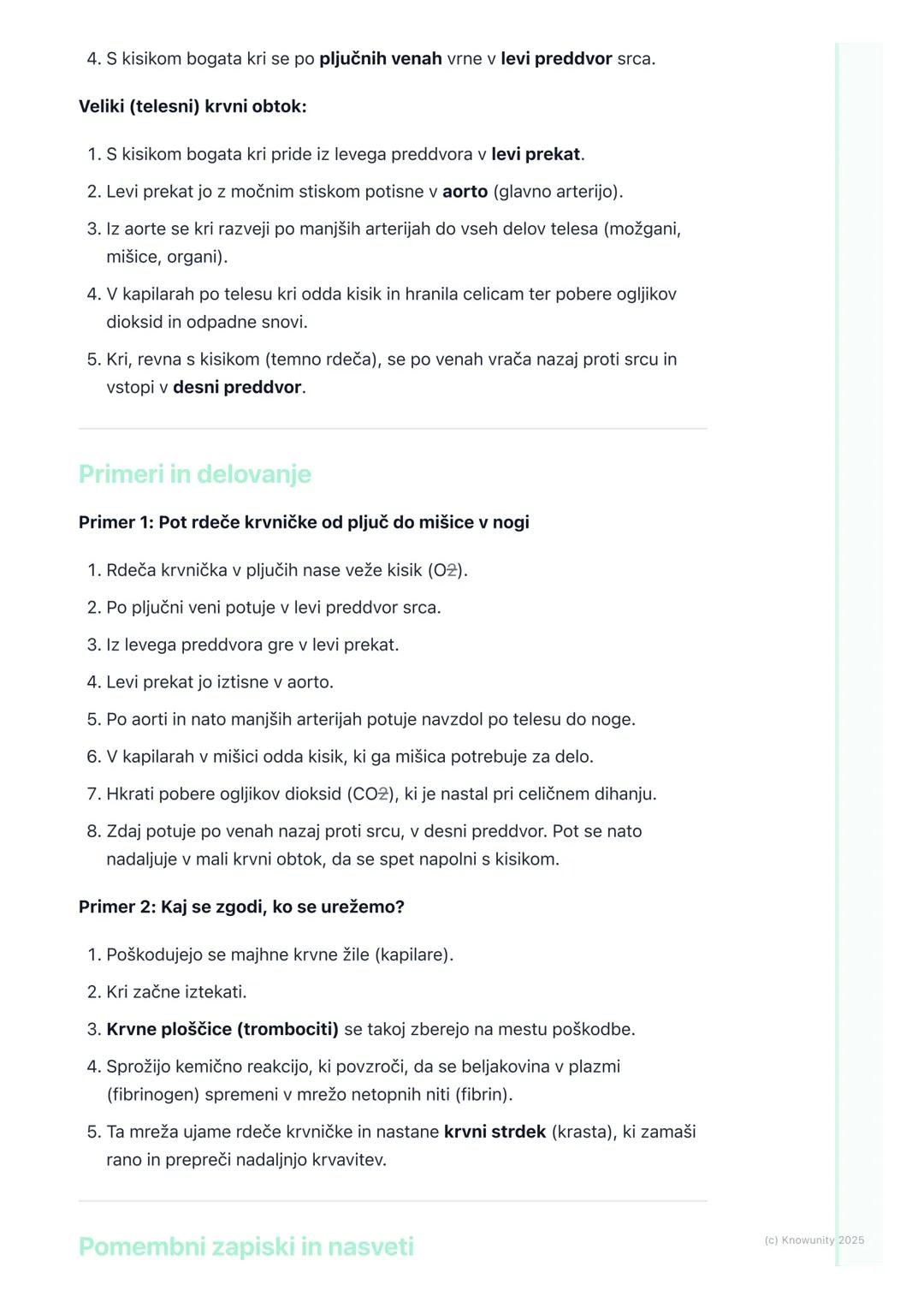 # Krvni obtok
Uvod v krvni obtok
Krvni obtok je transportni sistem našega telesa. Predstavljam si ga kot mrežo
cest (krvne žile), po kater