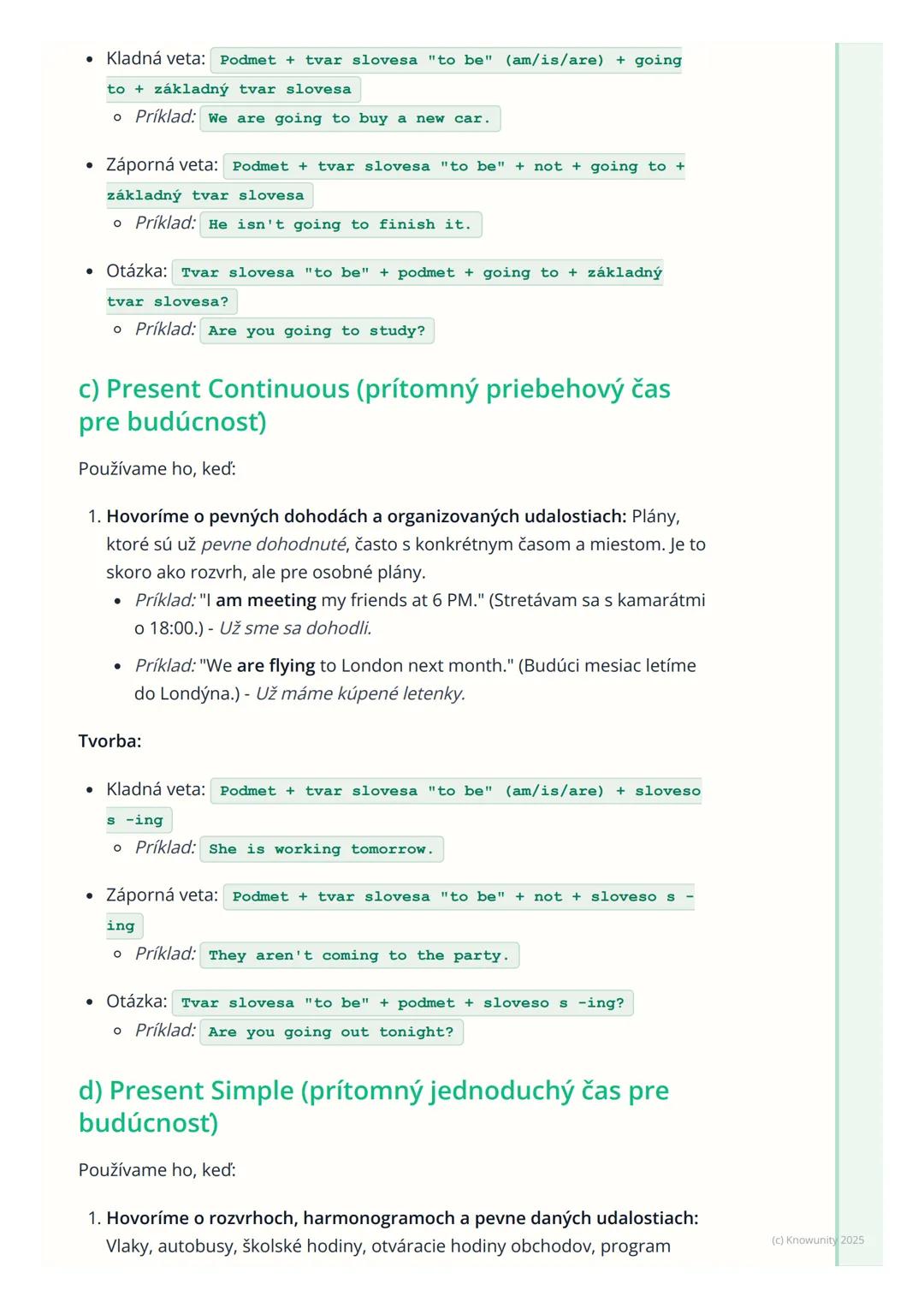 # Budúce časy (Future Forms)
1. Prehľad / Úvod
V angličtine nemáme len jeden spôsob, ako hovoriť o budúcnosti. Je dôležité
vedieť, kedy po