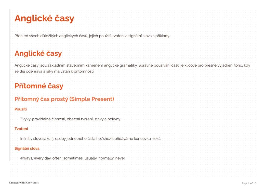 Anglické časy