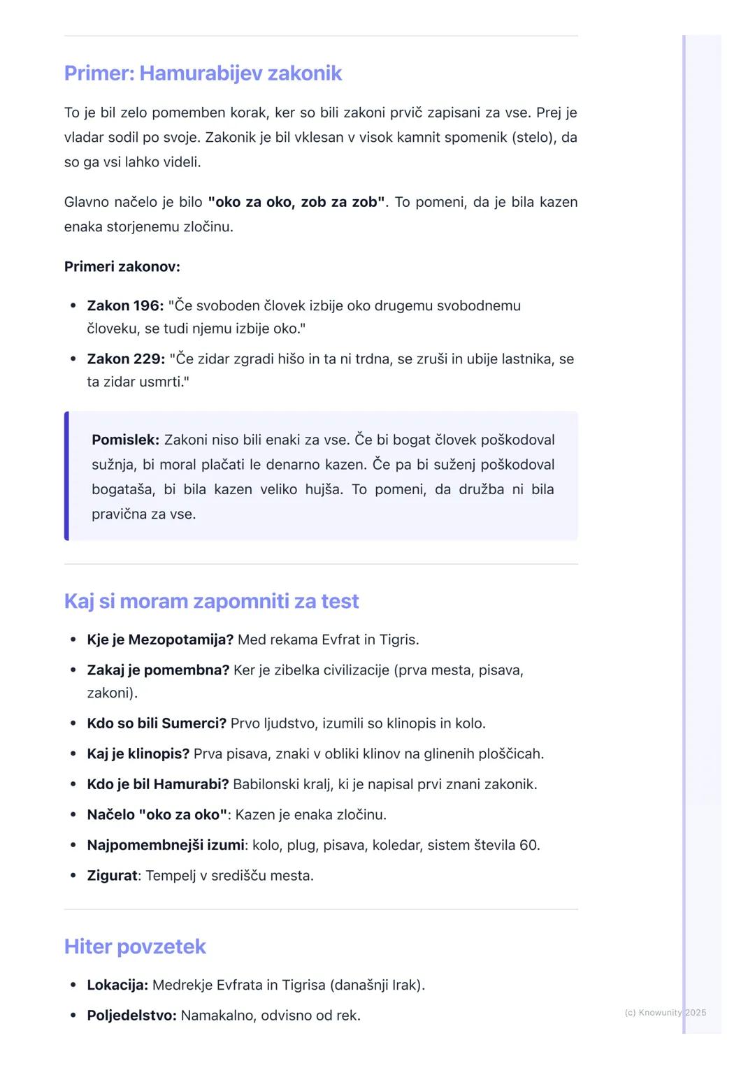 # Mezopotamija
Osnovno o Mezopotamiji
Mezopotamija pomeni "dežela med rekama". To je bilo eno prvih območij na
svetu, kjer so ljudje začel