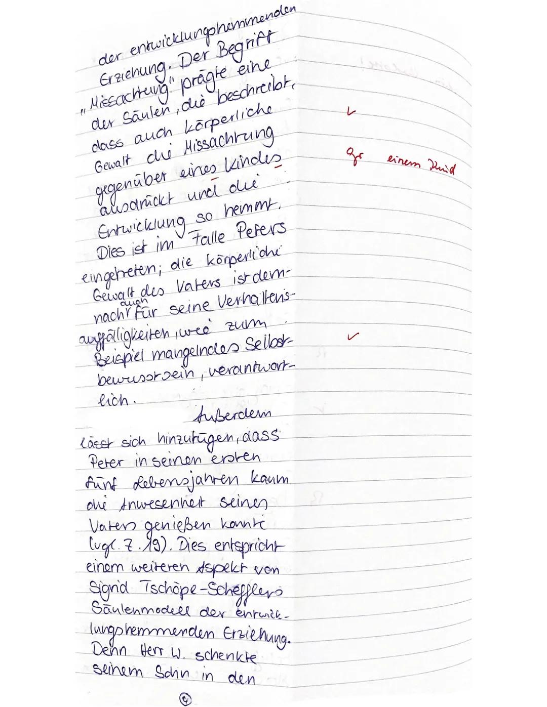 # Fallbeschreibung,,, Peter"
Peter ist das jüngste von drei Kindern der Familie W.. Er wird im Alter von zehn Jahren
einer Erziehungsberatu