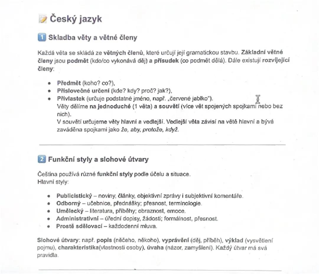 Český jazyk
