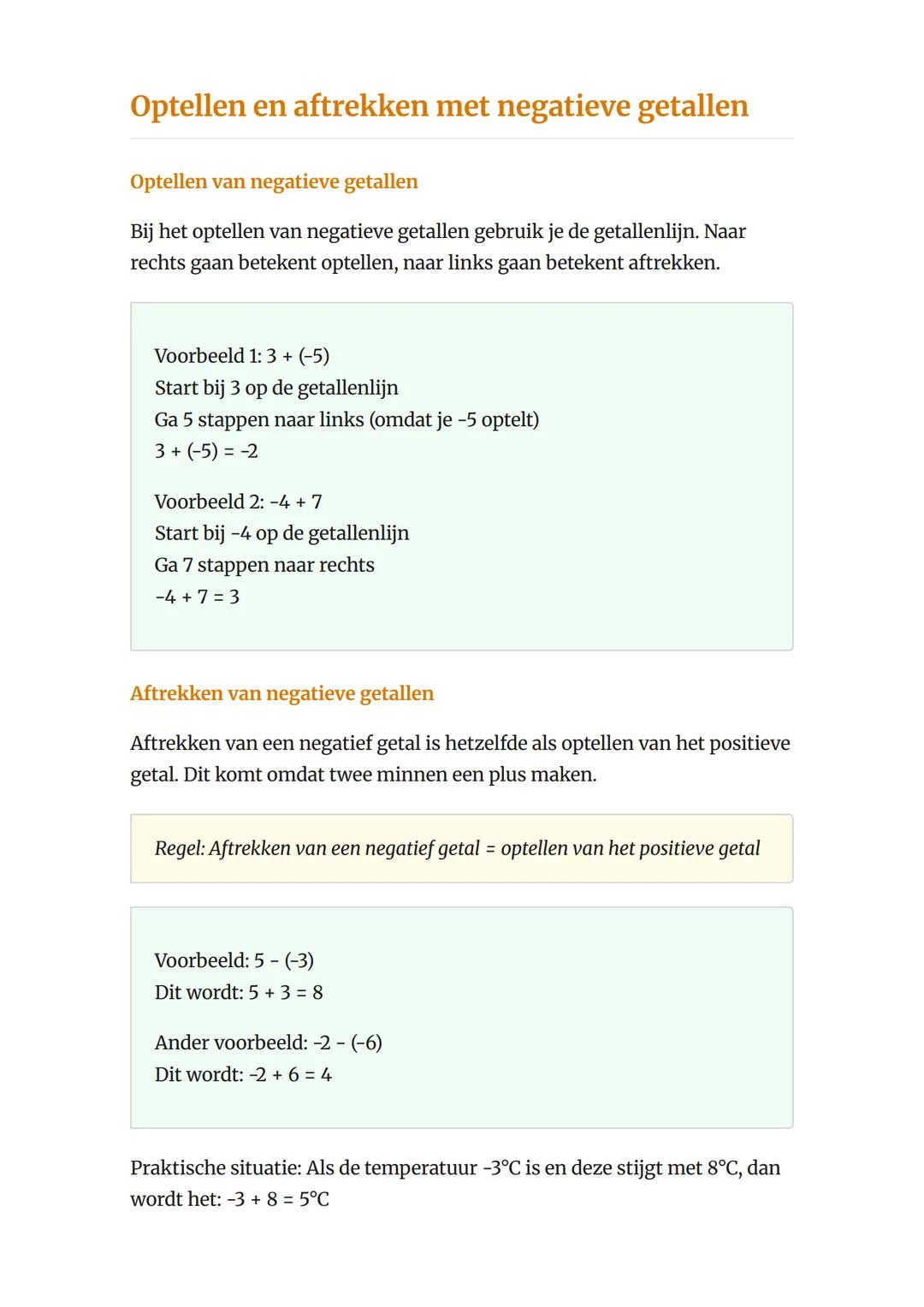Rekenen met negatieve getallen
- Basis bewerkingen
Leer optellen, aftrekken, vermenigvuldigen en delen met negatieve
getallen
Rekenen Grad