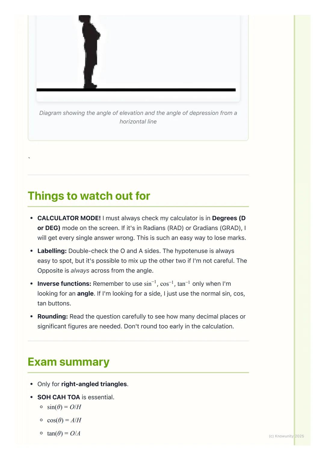 # Trigonometry of Right-Angled
Triangles
The basics of right-angled triangles
This is the foundation of all the trigonometry we do. It's a