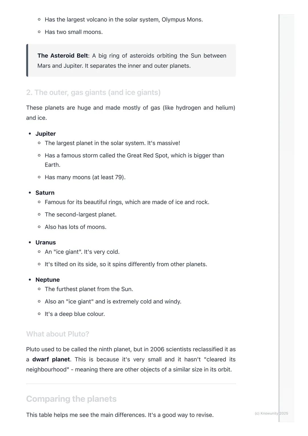 # The Solar System
Our place in space
The Solar System is our home in the universe. It's made up of our star, the Sun,
and everything that