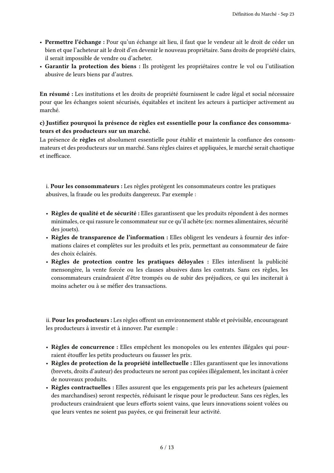 # Définition du Marché
Généré par Knowunity.fr - Sep 23
Description: Cet examen couvre la définition, les caractéristiques et les acteurs